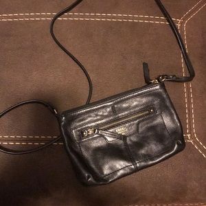 Black Fossil crossbody purse